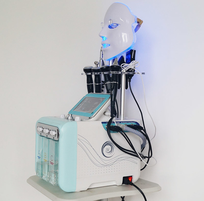 9 в 1 машине корки Aqua Hydradermabrasion машины пузыря RF H2O2 лицевой